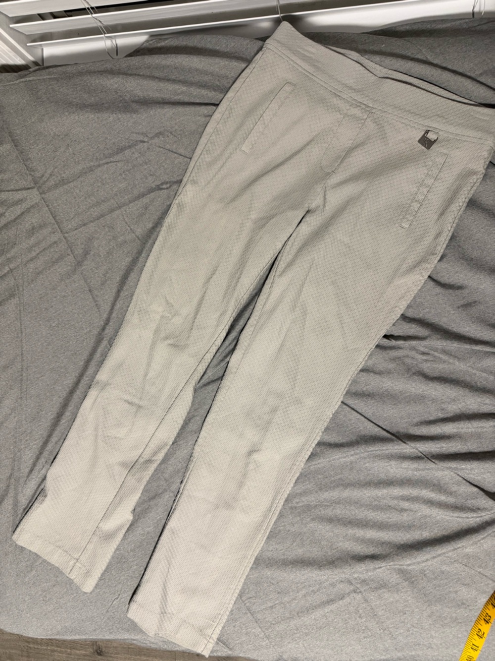 Rafaella Light Gray Pull On Dress Pants